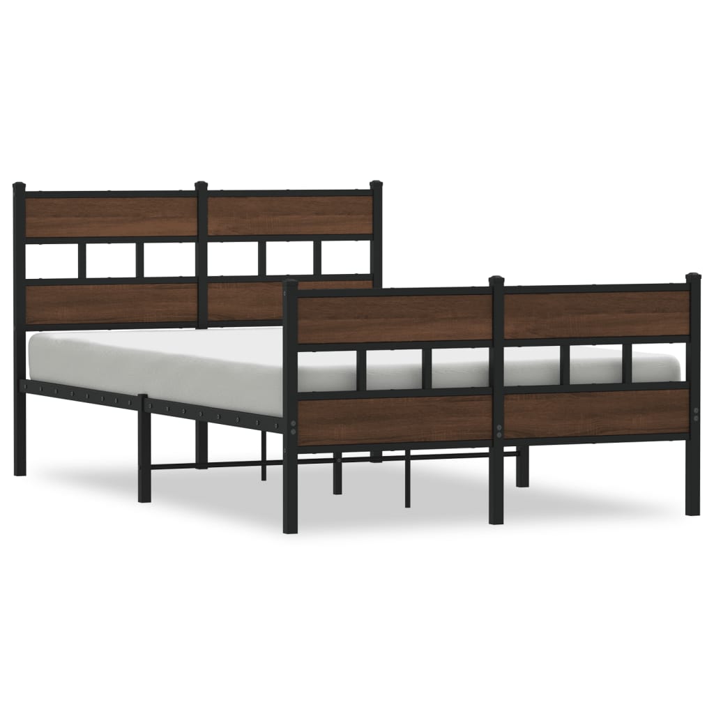 Vidaxl bedframe met hoofdbord en voetbord zonder matras 120x190 cm