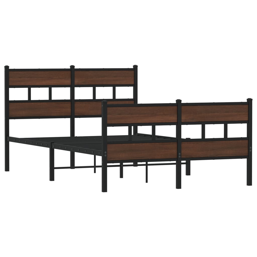 Vidaxl bedframe met hoofdbord en voetbord zonder matras 120x190 cm