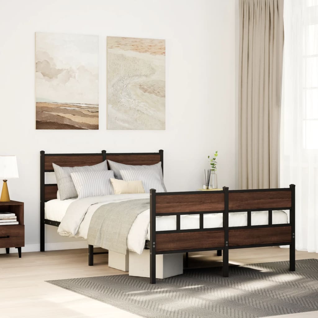 Vidaxl bedframe met hoofdbord en voetbord zonder matras 120x200 cm