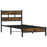 Vidaxl bedframe met hoofdbord zonder matras sonoma eiken 100x200 cm