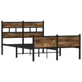 Vidaxl bedframe zonder matras hout gerookt eikenkleurig 120x200 cm
