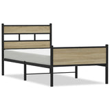 Vidaxl bedframe zonder matras hout sonoma eikenkleurig 90x190 cm