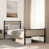 Vidaxl bedframe zonder matras hout sonoma eikenkleurig 107x203 cm