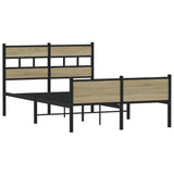 Vidaxl bedframe zonder matras hout sonoma eikenkleurig 120x200 cm