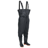Vidaxl Watanzug mit Stiefeln und Gürtel Größe 45 schwarz