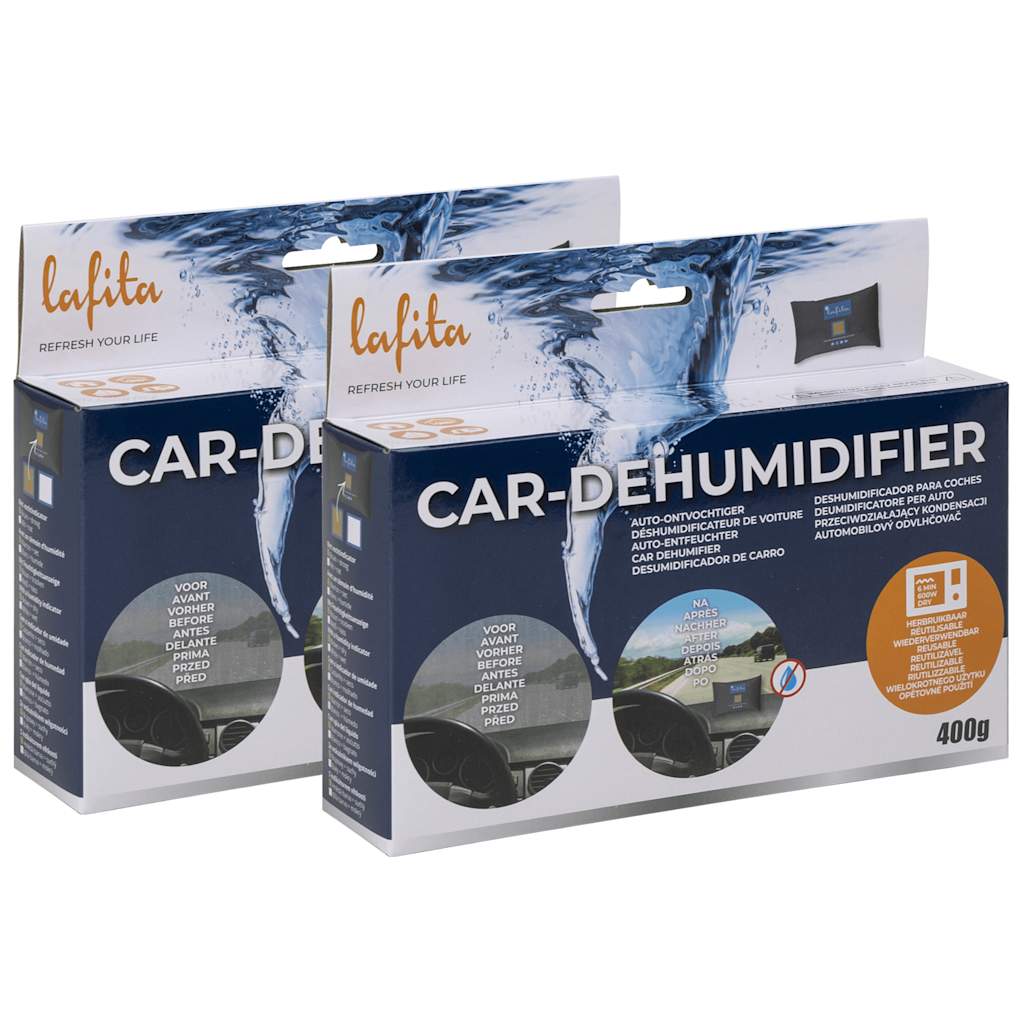 Vidaxl Luftentfeuchter für das Auto wiederverwendbar 2 Stück 400 g