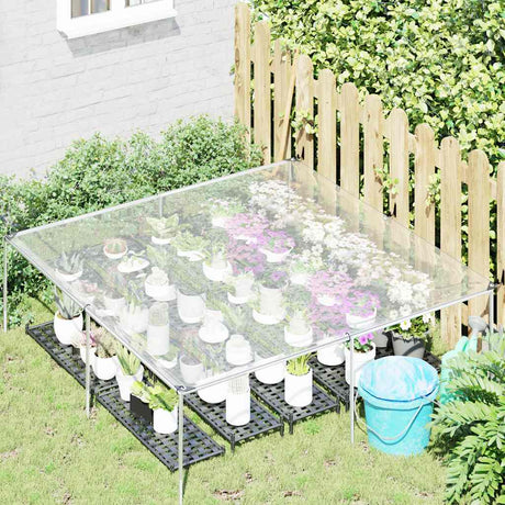 Vidaxx transparente Abdeckung mit Ösen 2x2 m Polyethylen