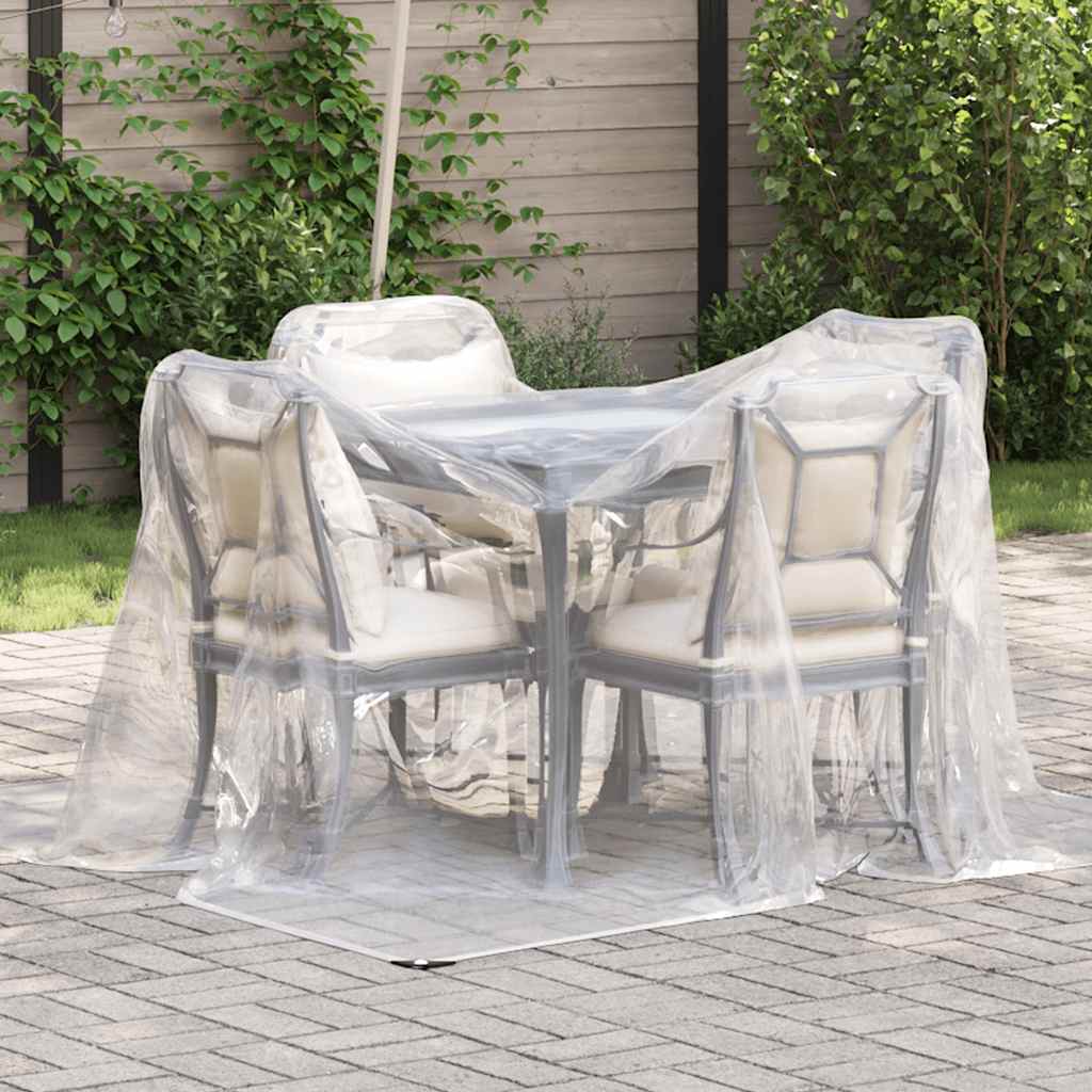 Vidaxx transparente Abdeckung mit Ösen 2x2 m Polyethylen