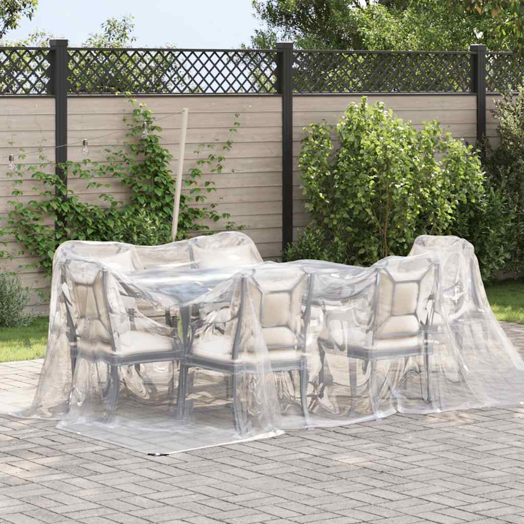 Vidaxx transparente Plane mit Ösen 3x4 m Polyethylen