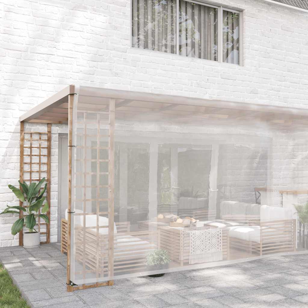 Vidaxx transparente Plane mit Ösen 5x10 m Polyethylen
