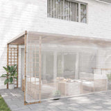 Vidaxx transparente Plane mit Ösen 5x10 m Polyethylen