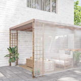 Vidaxx transparente Plane mit Ösen 8x10 m Polyethylen