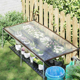 Vidaxx transparente Plane mit Ösen 1x2 m Polyethylen