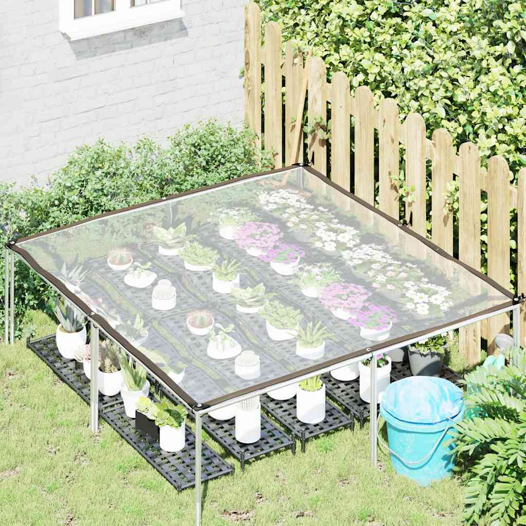 Vidaxx transparente Abdeckung mit Ösen 2x2 m Polyethylen