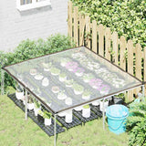 Vidaxx transparente Abdeckung mit Ösen 2x2 m Polyethylen