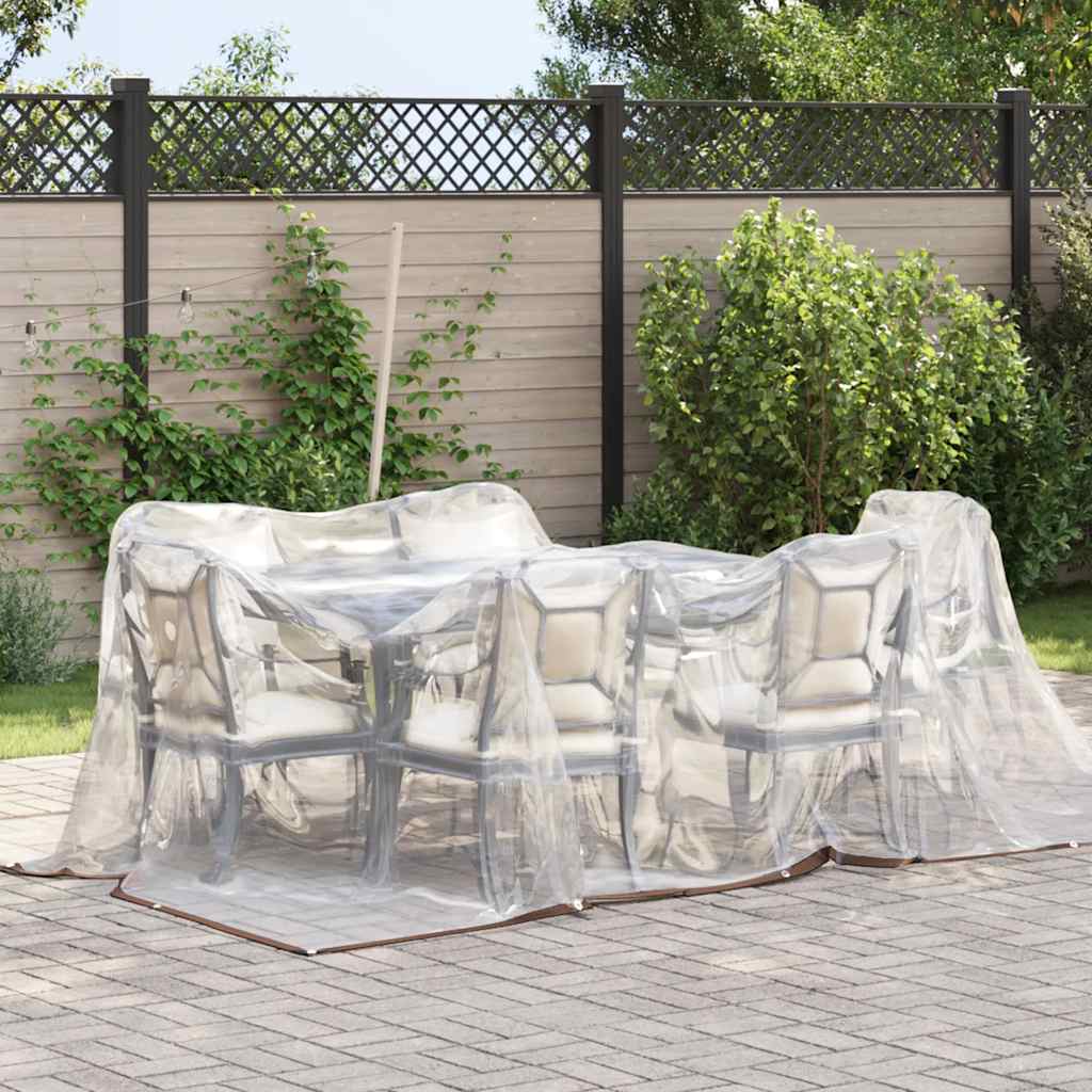 Vidaxx transparente Plane mit Ösen 3x5 m Polyethylen