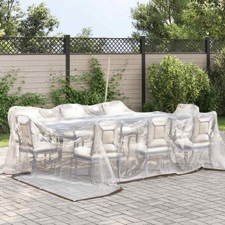 Vidaxx transparente Plane mit Ösen 4x4 m Polyethylen