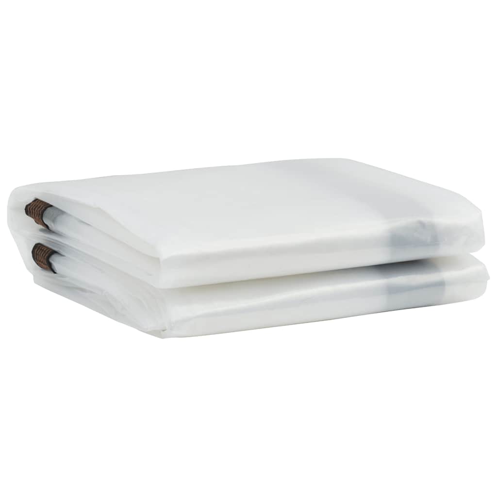 Vidaxx transparente Plane mit Ösen 4x4 m Polyethylen