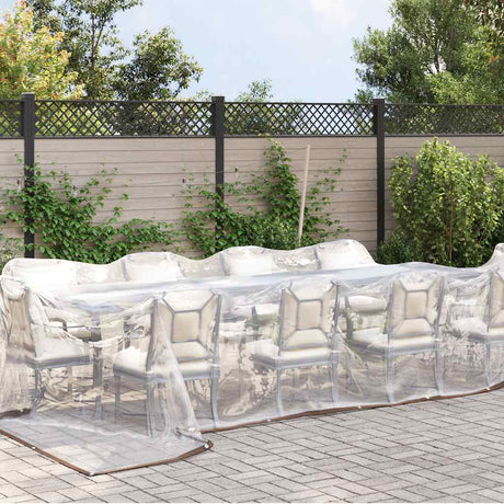 Vidaxx transparente Plane mit Ösen 4x10 m Polyethylen