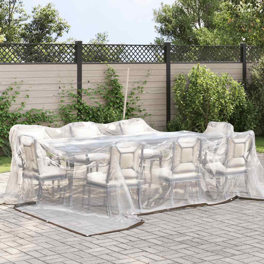 Vidaxx transparente Plane mit Ösen 5x5 m Polyethylen