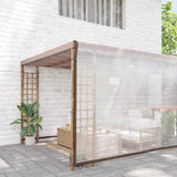 Vidaxx transparente Plane mit Ösen 8x8 m Polyethylen