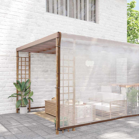 Vidaxx transparente Plane mit Ösen 8x10 m Polyethylen