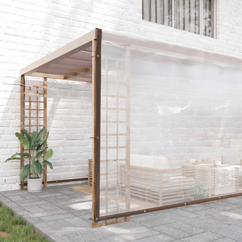 Vidaxx transparente Plane mit Ösen 10x10 m Polyethylen