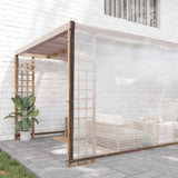 Vidaxx transparente Plane mit Ösen 10x10 m Polyethylen