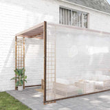 Vidaxx transparente Plane mit Ösen 10x12 m Polyethylen