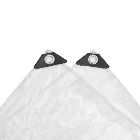 Vidaxx transparente Plane mit Ösen 4x8 m PVC