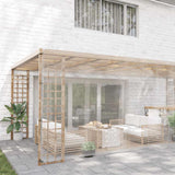 VidaXL transparente Plane mit Ösen 5x10 m PVC