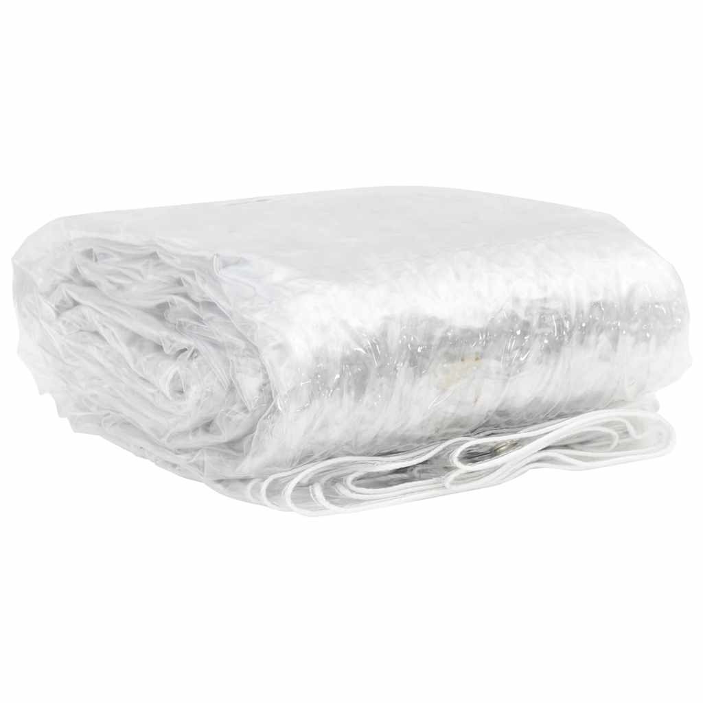 VidaXL transparente Plane mit Ösen 6x12 m PVC