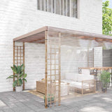 VidaXL transparente Plane mit Ösen 8x8 m PVC