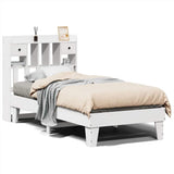 Vidaxl bedframe zonder matras massief grenenhout wit 75x190 cm
