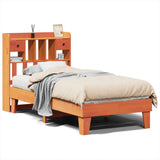 Vidaxl bedframe zonder matras massief grenenhout wasbruin 75x190 cm