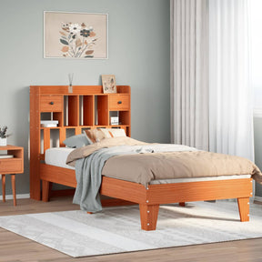 Vidaxl bedframe zonder matras massief grenenhout wasbruin 75x190 cm