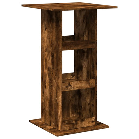 Vidaxl bartafel met opbergruimte 60x60x102 cm hout gerookt eikenkleur
