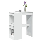 Vidaxl bartafel met rekken 90x47,5x103,5 cm bewerkt hout wit
