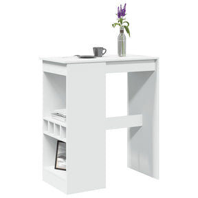 Vidaxl bartafel met rekken 90x47,5x103,5 cm bewerkt hout wit