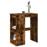 Vidaxl bartafel met rekken 90x47,5x103,5 cm bewerkt hout gerookt eiken