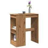 Vidaxl bartafel met rekken 90x47,5x103,5 cm hout artisanaal eikenkleur