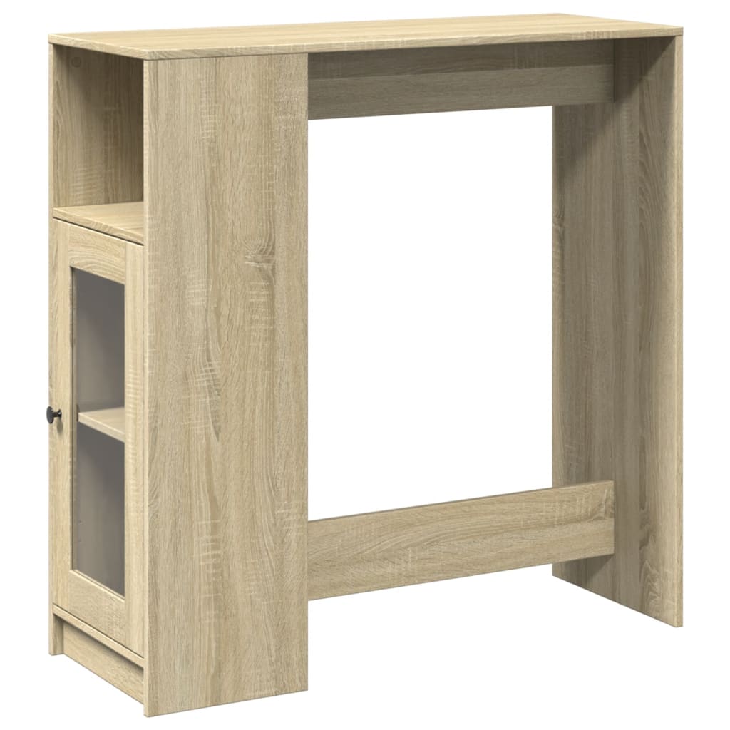 Vidaxl bartafel met rekken 101x40x103,5 cm hout sonoma eikenkleur