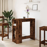 Vidaxl bartafel met rekken 101x40x103,5 cm bewerkt hout gerookt eiken