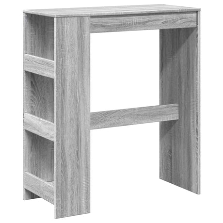 Vidaxl bartafel met rekken 90x40x103,5 cm bewerkt hout grijs sonoma