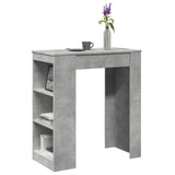 Vidaxl bartafel met rekken 95x47x103,5 cm bewerkt hout betongrijs