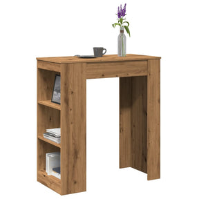 Vidaxl bartafel met rekken 95x47x103,5 cm hout artisanaal eikenkleur