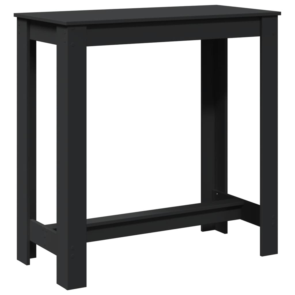 Vidaxl bartafel 102x50x103,5 cm bewerkt hout zwart