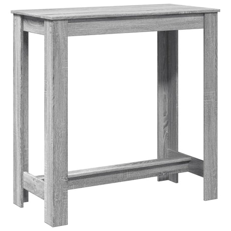 Vidaxl bartafel 102x50x103,5 cm bewerkt hout grijs sonoma eikenkleurig