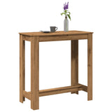 Vidaxl bartafel 102x50x103,5 cm bewerkt hout artisanaal eikenkleurig