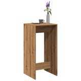 Vidaxl bartafel 51x50x103,5 cm bewerkt hout artisanaal eikenkleur